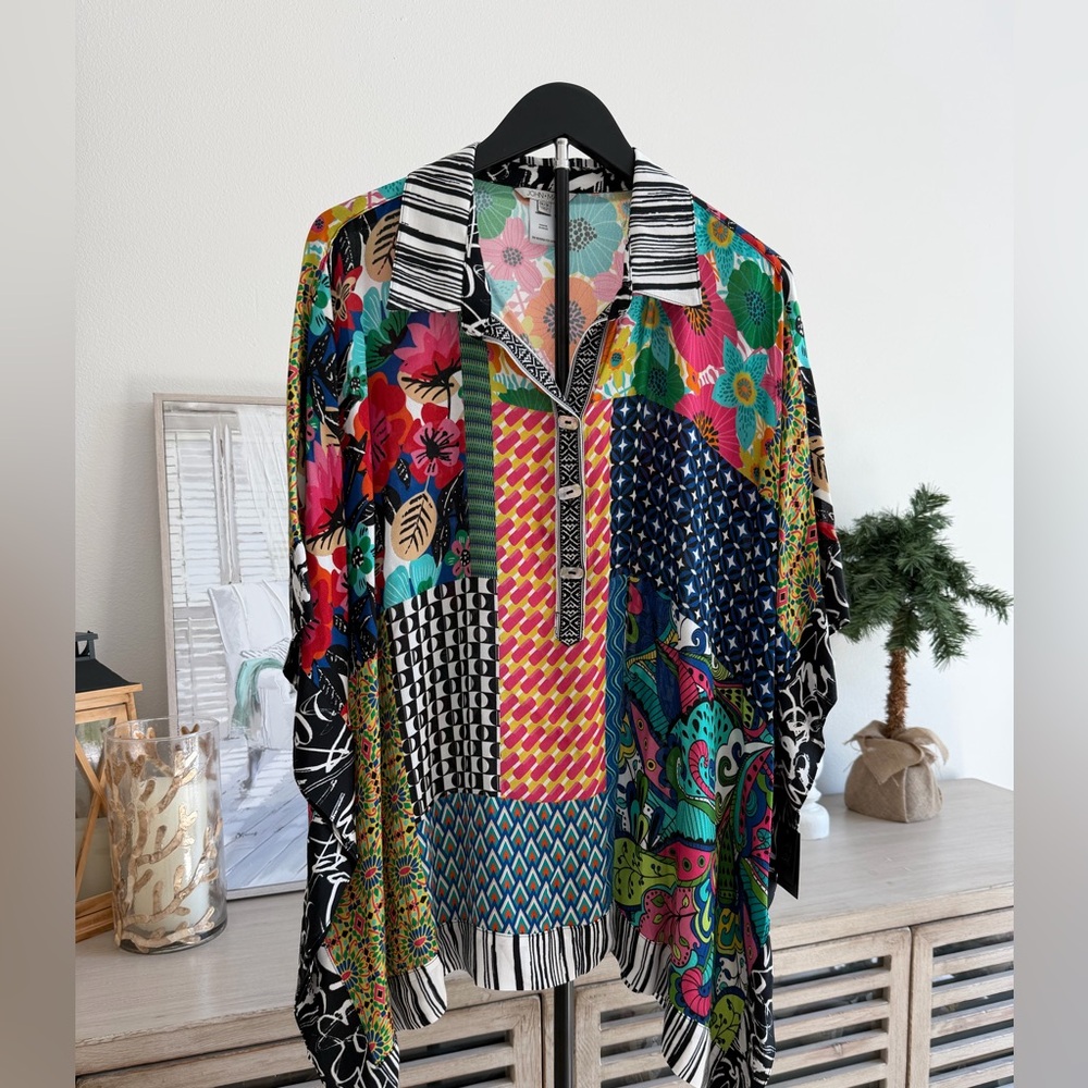John Mark Multi-colored Tunic NWT - image 1